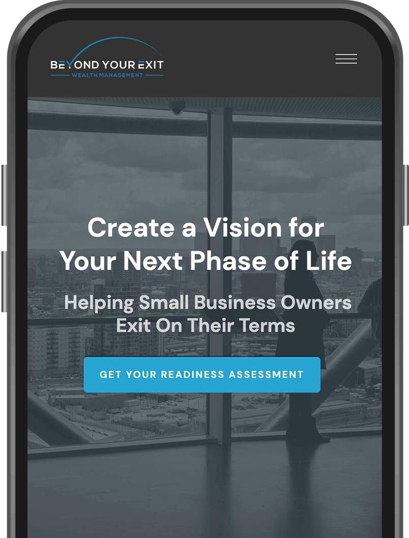 Website Built by FMG Shown On Mobile Device